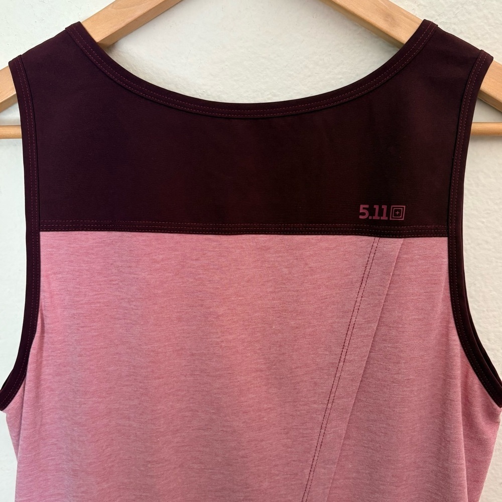 5.11 Tactical Pink and Maroon Tank Top - Picture 12 of 16